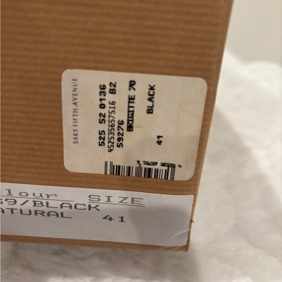 Christian Louboutin Black and Tan Espadrille Wedges - Picture 4 of 12